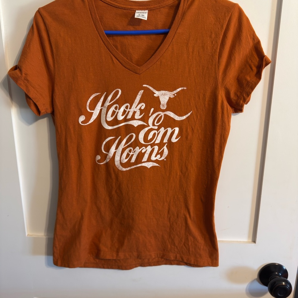 Texas Longhorn Hanes Orange T-Shirt